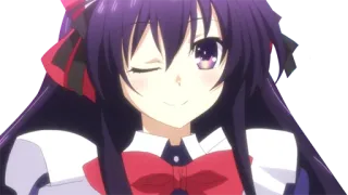 😏 051511d9 Anime, Meisje, Knipoog, Schattig, Lang Haar telegram sticker