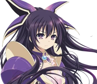 😏 bbc7647e Tohka Yatogami Date A Live Anime, Meisje, Paars, Personage, Tohka, Yatogami telegram sticker