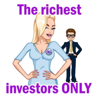 💰 a08c72f3 The richest investors ONLY rich, investors, money, wealth, luxury, finance, elite, success telegram sticker