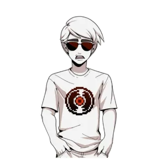 🕶 98bb6e3d Dave Strider Homestuck Homestuck, Dave Strider, webcomic, character, pixel art telegram sticker