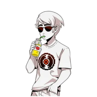 🕶 d0d67892 Dave Strider Homestuck anime, manga, cartoon, homestuck, dave strider, juice telegram sticker