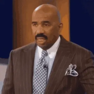 😬 c060b9b6 Steve Harvey Steve Harvey, Reaktion, verwirrt, Promi, Meme, Ausdruck telegram sticker