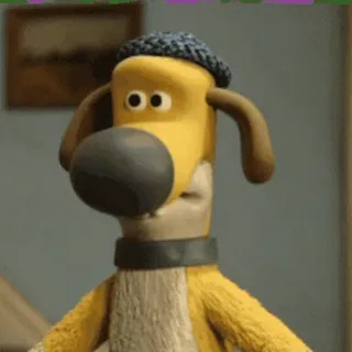 😳 bad0d263 Bitzer Shaun the Sheep Hund, Schäferhund, Cartoon, Tier telegram sticker