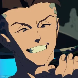 🦾 0f1dd2f8 @HAWKS 애니메이션, 캐릭터, 사이버펑크 whatsapp sticker