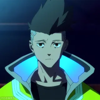 🦾 52cc8fe9 David Martinez Cyberpunk: Edgerunners 애니메이션, 사이버펑크, 에지러너, 데이비드 마르티네스, 애니 whatsapp sticker