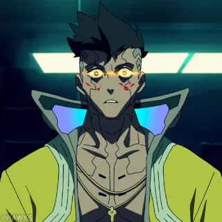 ⚙️ 5c27148e David Martinez Cyberpunk: Edgerunners 애니메이션, 사이버펑크, 엣지러너, 데이비드 마르티네스, 캐릭터 whatsapp sticker