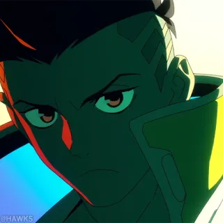 🦾 8f540b62 David Martinez Cyberpunk: Edgerunners 애니메이션, 사이버펑크, 엣지러너, 데이비드 마르티네즈, 넷플릭스, 만화 whatsapp sticker