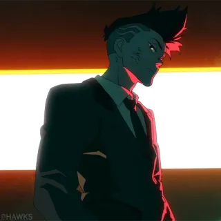 🦾 9490ad64 남자, 정장, 만화, 애니메이션, 캐릭터, 스타일 whatsapp sticker