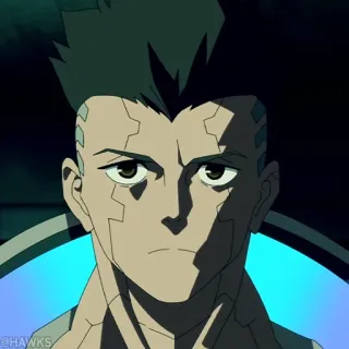 🦾 9a01f3e1 David Martinez Cyberpunk: Edgerunners 애니메이션, 사이버펑크, 엣지러너, 데이비드 마르티네스, 캐릭터 whatsapp sticker