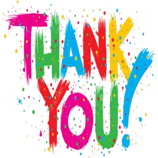 🙏 8b144555 THANK YOU! dziękuję, kolorowy, wyrażenie, pozdrowienie telegram sticker