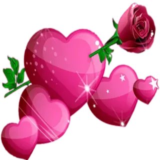 💖 f79bcb05 serce, róża, miłość, romantyzm, walentynki, strzała telegram sticker