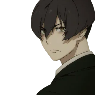 😡 a402d259 アニメ, キャラクター, 男, 真剣, アニメーション, 表情 telegram sticker