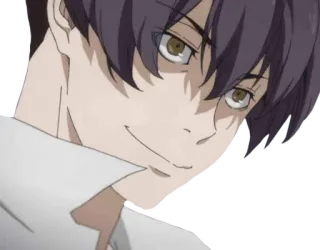 😏 ca507cc0 アニメ, カートゥーン, キャラクター, 男性, ニヤリ telegram sticker