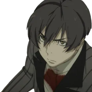 😐 e91e10da アニメ, 血, 怪我, シリアス, 男性, 黒髪 telegram sticker