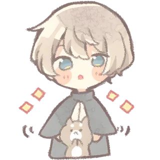 😯 27b6b128 Cutie patootie cute, adorable, shiba inu, dog, sparkles, anime style, cartoon telegram sticker