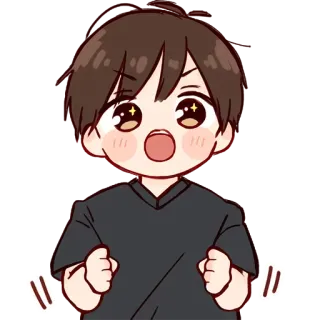 Дэйс-кун @nyasticks telegram stickers