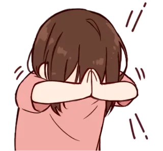 🙏 c8ef4095 Anime, Triste, Piangere, Cartone animato, Kawaii, Emozione, Gesti telegram sticker