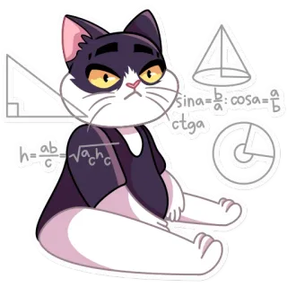 Кот Дайвинчика telegram stickers