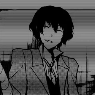 🌟 120ba9e3 Dazai Osamu Bungo Stray Dogs Аниме, Манга, Дазай, Bungo Stray Dogs, Осаму Дазай whatsapp sticker