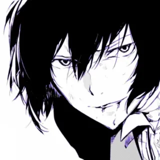 🌟 4b3f51f1 Dazai Osamu Bungou Stray Dogs Аниме, Манга, Дазай, Осаму Дазай, Bungou Stray Dogs, BSD, Персонаж whatsapp sticker