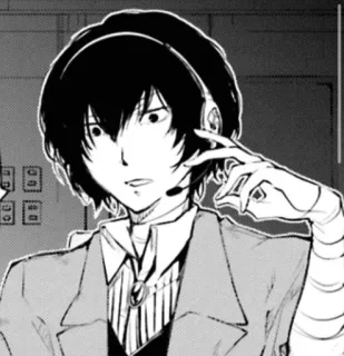 🌟 6ae8a663 Ranpo Edogawa Bungo Stray Dogs Аниме, Манга, Детектив, Рампо, Bungo Stray Dogs, Эдогава, Гарнитура whatsapp sticker