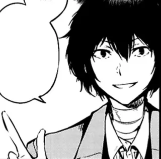 🌟 ec3bf67e Dazai Osamu Bungou Stray Dogs Аниме, Манга, Дазай, Осаму, Bungou Stray Dogs, Знак мира whatsapp sticker