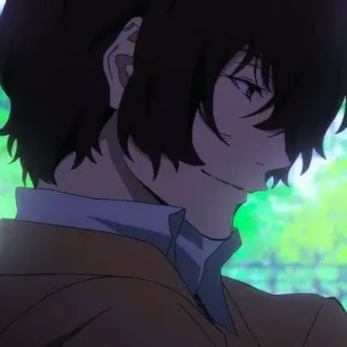 🪙 5c3359dc Osamu Dazai Bungou Stray Dogs อนิเมะ, Bungou Stray Dogs, โอซามุ ดาไซ, ดาไซ, มังงะ, ตัวละคร whatsapp sticker