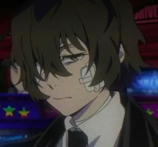 🪙 b751fbc4 Osamu Dazai Bungou Stray Dogs อนิเมะ, โอซามุ ดาไซ, Bungou Stray Dogs, ผ้าพันแผล, ตัวละครอนิเมะ whatsapp sticker