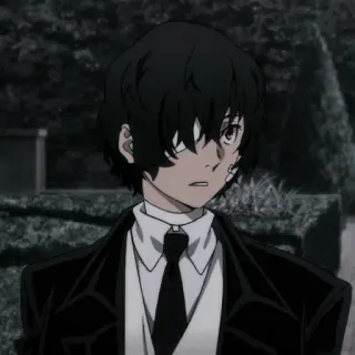 🪙 d4712017 Osamu Dazai Bungou Stray Dogs อนิเมะ, ดาไซ, Bungou Stray Dogs, โอซามุ ดาไซ, ตัวละคร whatsapp sticker