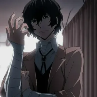 🪙 f7af8643 Osamu Dazai Bungou Stray Dogs อนิเมะ, ดาไซ, Bungou Stray Dogs, มังงะ, ตัวละคร, โอซามุ ดาไซ whatsapp sticker