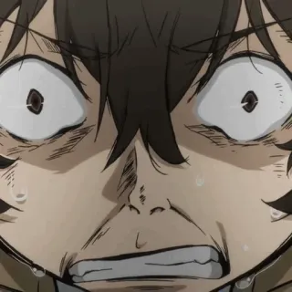 ✨ 83754b58 anime, takut, tertekan, terkejut, emosi, reaksi whatsapp sticker