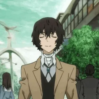 ✨ 87788ea6 Osamu Dazai Bungou Stray Dogs Anime, Manga, Osamu Dazai, Bungou Stray Dogs, Dazai whatsapp sticker