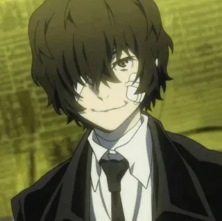 😈 0c788720 Osamu Dazai Bungo Stray Dogs 动漫, 绷带, 侦探, 漫画 telegram sticker