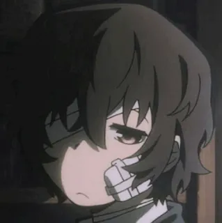 😑 69f05288 动漫, 男孩, 绷带, 悲伤, 漫画 telegram sticker