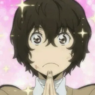 😍 79f7fa0d Osamu Dazai Bungou Stray Dogs 动漫, 太宰, 文豪野犬, 可爱 telegram sticker