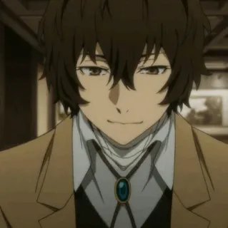 🌝 d887f56d Osamu Dazai Bungo Stray Dogs 动漫, 太宰, 文豪野犬, 角色, 治 telegram sticker