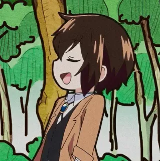 🥀 42217800 Osamu Dazai Bungo Stray Dogs Anime, Mangá, Dazai, Bungo Stray Dogs, Chibi, Personagem, Osamu Dazai telegram sticker