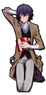📕 84cb3732 Dazai Osamu Bungou Stray Dogs Anime, Manga, Dazai, Osamu, Bungou Stray Dogs telegram sticker