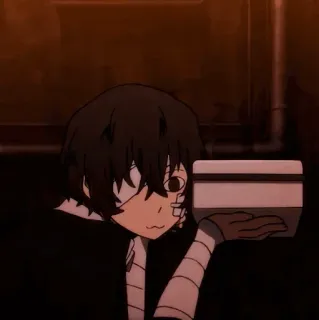 🕴 06f2c4b6 Dazai Osamu Bungo Stray Dogs Anime, Bandagens, Personagem, Dazai Osamu, Bungo Stray Dogs telegram sticker