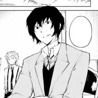 🧷 34e13002 Osamu Dazai Bungou Stray Dogs Anime, Mangá, Retrato, Osamu Dazai, Bungou Stray Dogs telegram sticker