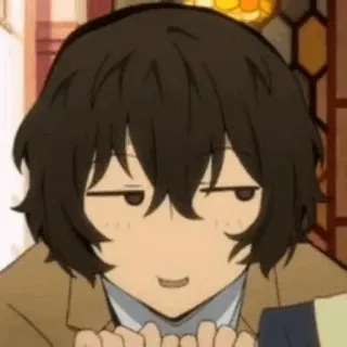 🖤 29142719 Dazai Osamu Bungou Stray Dogs Anime, Dazai Osamu, Bungo Stray Dogs, Suffisant, Personnage whatsapp sticker