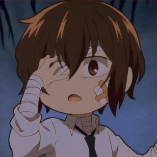 ⛓ 29a7ba15 Anime, Personnage, Bandages, Chibi, Manga whatsapp sticker