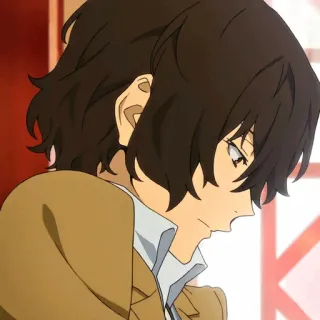 🖤 3baa1620 Osamu Dazai Bungo Stray Dogs Anime, Manga, Dazai, Bungo Stray Dogs, Personnage, Animation japonaise whatsapp sticker