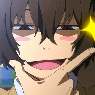 🍷 87fb1bd0 Osamu Dazai Bungo Stray Dogs Anime, Bungo Stray Dogs, Osamu Dazai, Dazai, Drôle, Suffisant, Personnage whatsapp sticker
