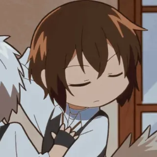 🍷 c1bc4a09 Osamu Dazai Bungo Stray Dogs Anime, Chibi, Dazai, Bungo Stray Dogs, Personnage, Mignon whatsapp sticker