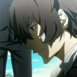 🗝 6fc9f5d8 Osamu Dazai Bungou Stray Dogs anime, dazai, bungou stray dogs, manga, osamu dazai telegram sticker