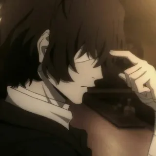 🌱 7151086a Osamu Dazai Bungou Stray Dogs anime, dazai, bungou stray dogs, manga, osamu dazai telegram sticker