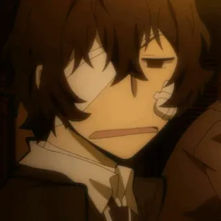 🥀 970c43d4 Dazai Osamu Bungou Stray Dogs anime, manga, bandages, Dazai, Bungou Stray Dogs telegram sticker