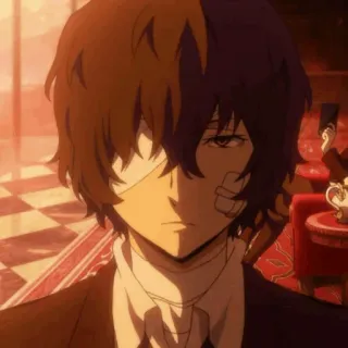 💉 97eabeb0 Dazai Osamu Bungou Stray Dogs anime, bandages, character, dazai, bungou stray dogs telegram sticker