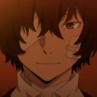 🥀 cb78ec23 Osamu Dazai Bungou Stray Dogs anime, manga, character, bungou stray dogs, osamu dazai telegram sticker